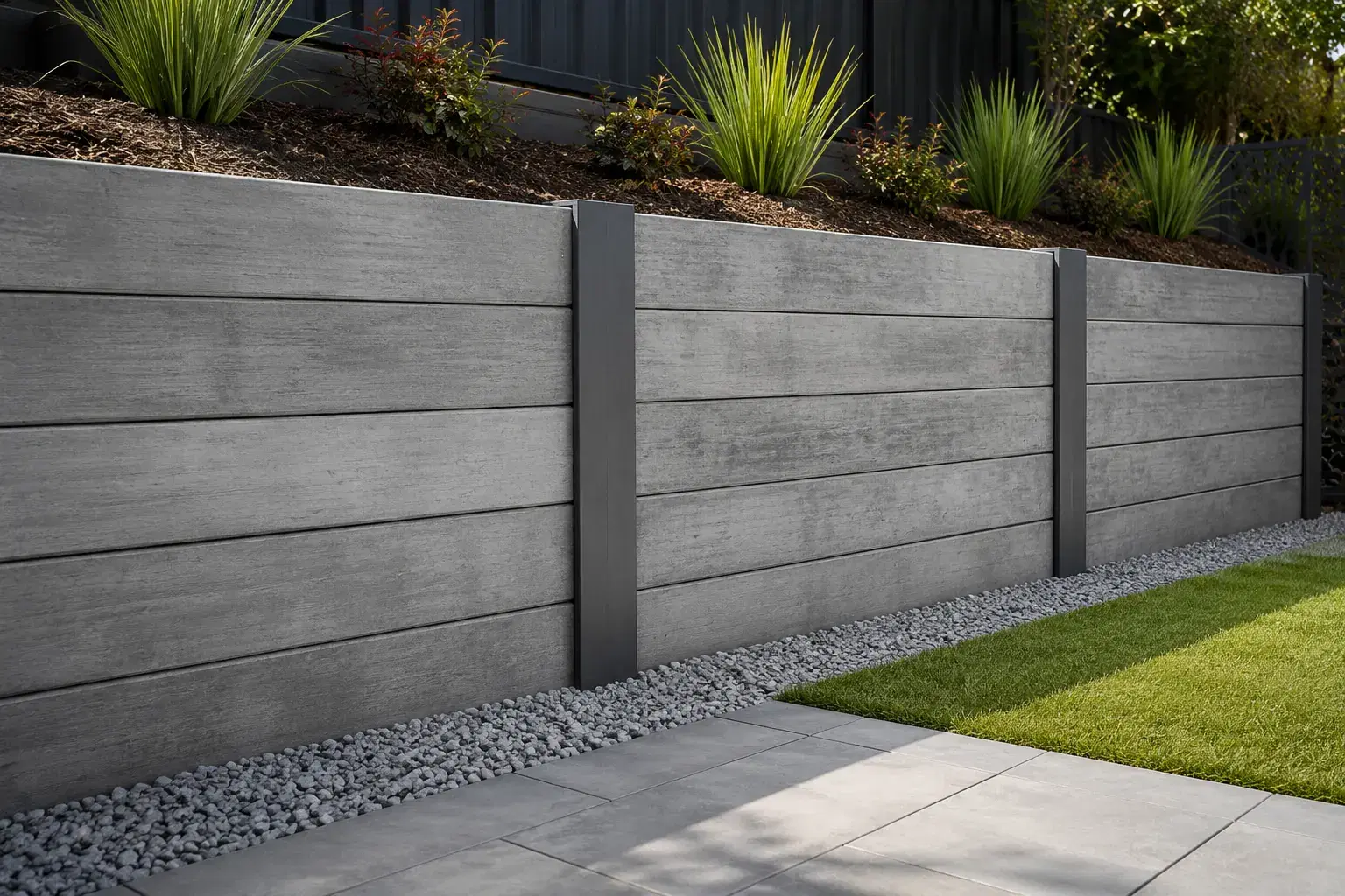 Concrete Sleeper Retaining Walls Brisbane project example